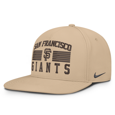 Men's Nike Khaki San Francisco Giants Desert Pro AeroBill Dri-FIT Snapback Hat