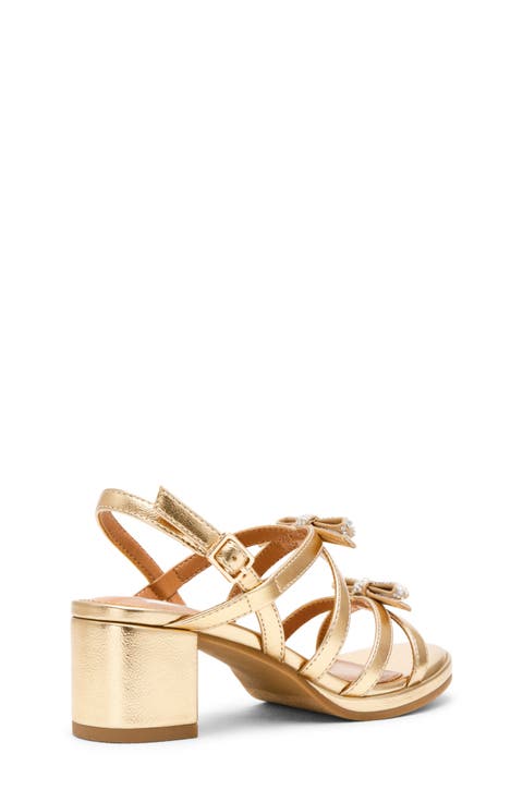 Kids' Sensy Faux Leather Bow Sandal