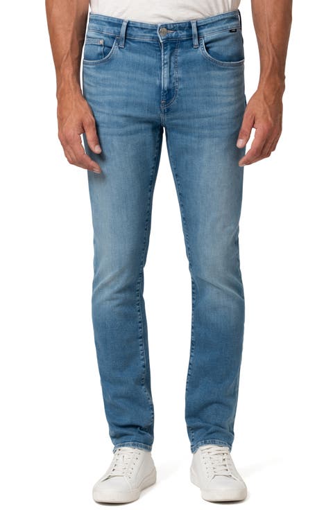 Zach Straight Leg Jeans (Mid Brushed Feather Blue) (Regular, Big & Tall)