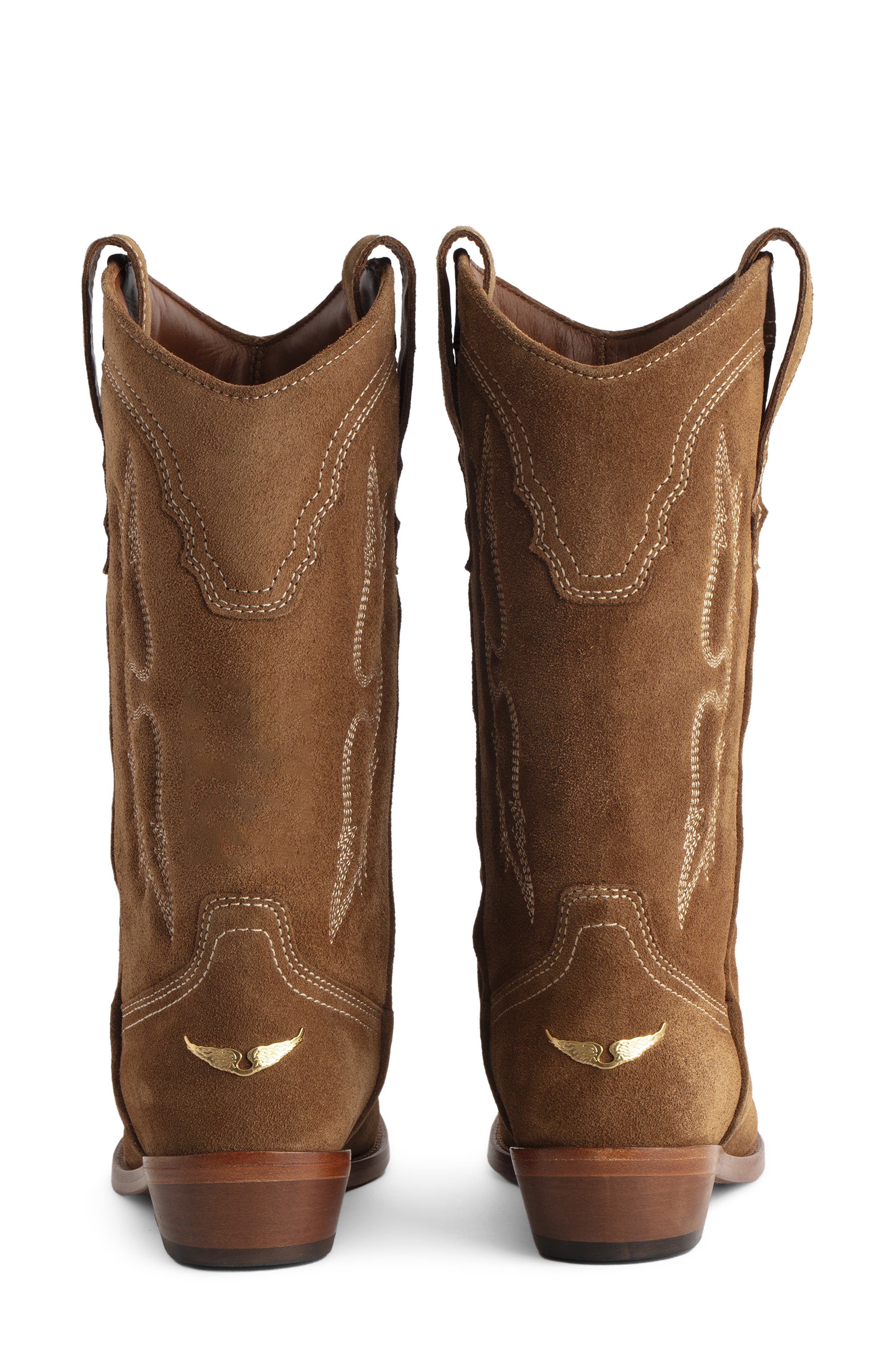 Tex Western Wild Leather Western Boot, Alternate, color, COGNAC