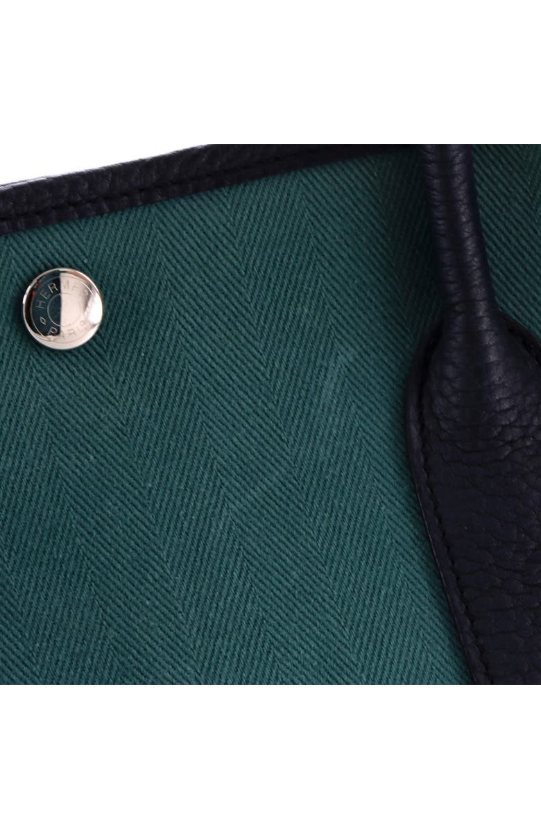 Pre-Owned Hermes Garden Party Tote Toile and Leather 36, Alternate, color, Vert Fonce