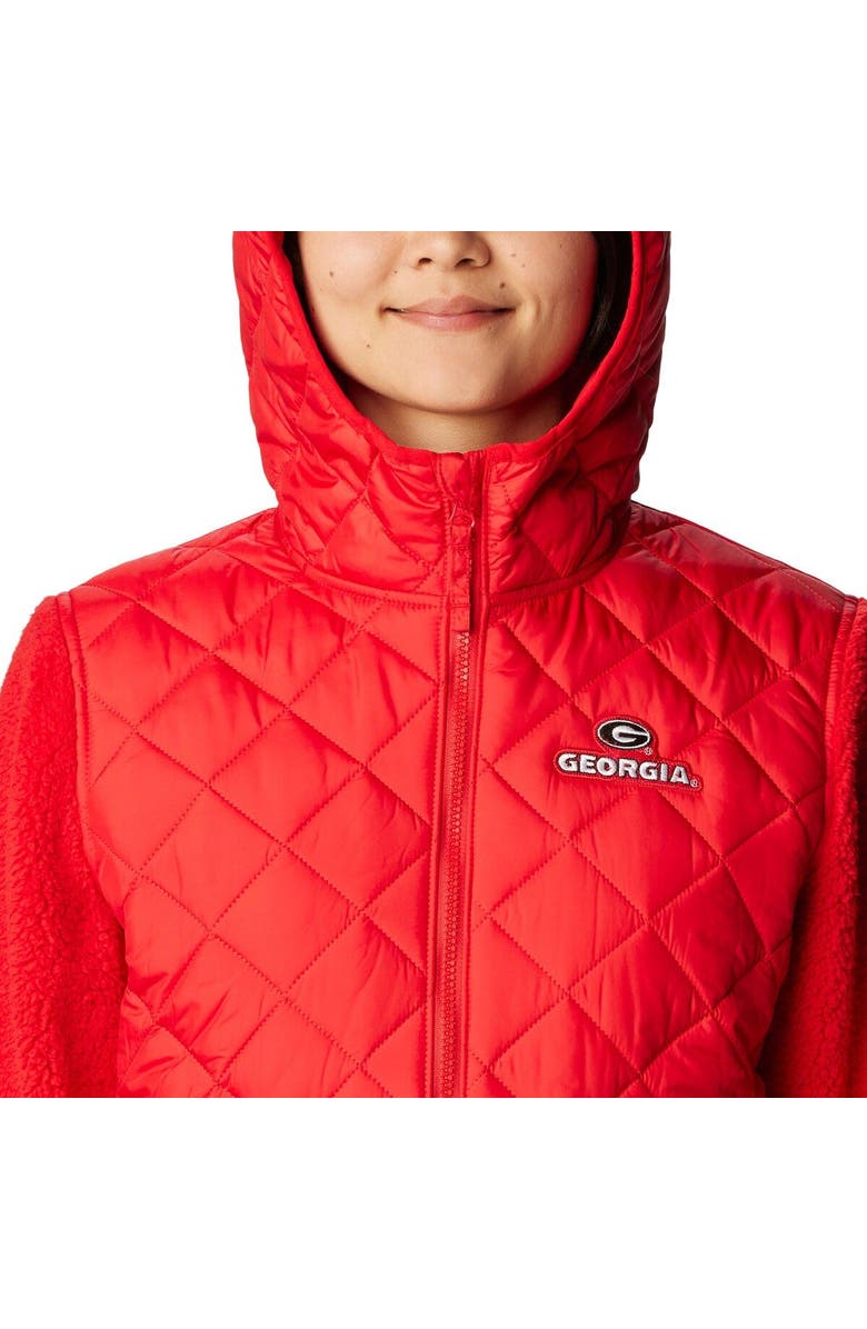 Columbia Women's Columbia Red Georgia Bulldogs Crested Peak Sherpa Full-Zip Jacket, Alternate, color, 