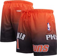 PRO STANDARD Men's Post Devin Booker Black/Orange Phoenix Suns Ombre Name & Number Shorts
