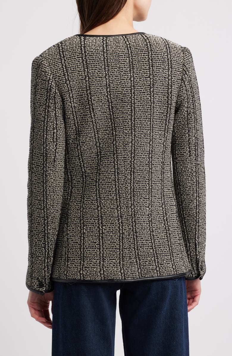 rag & bone Barlet Cotton Tweed Jacket, Alternate, color, Blackmult