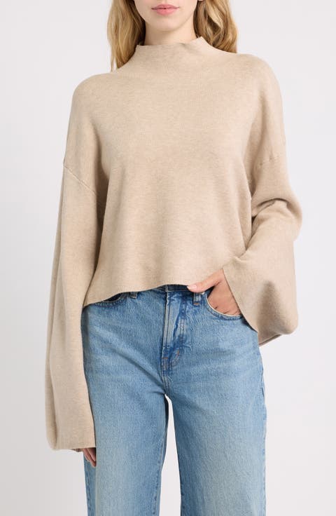 Chuck Crop Funnel Neck Sweater