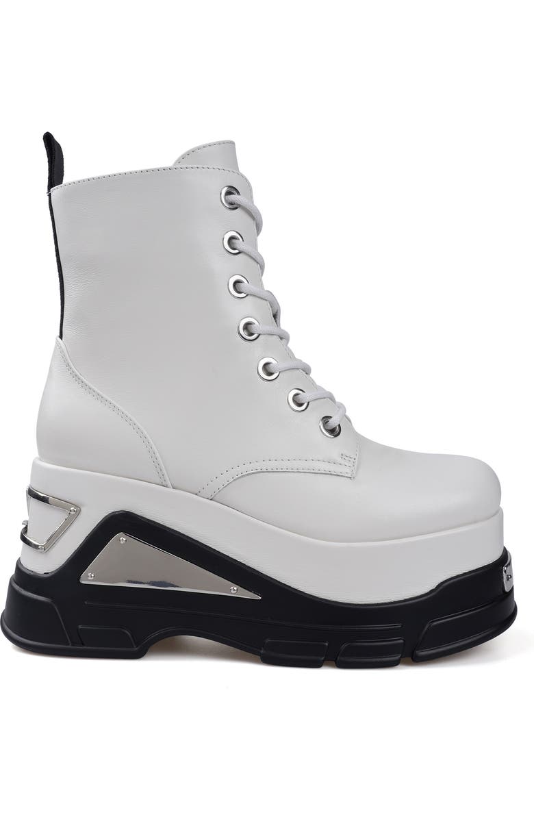 ZIGI Cataleya Platform Combat Boot, Alternate, color, Off White Leather