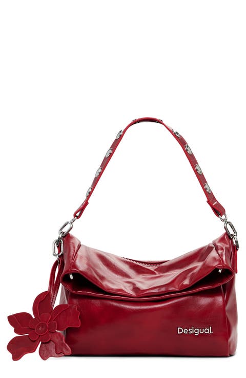 Faux Leather Shoulder Bag