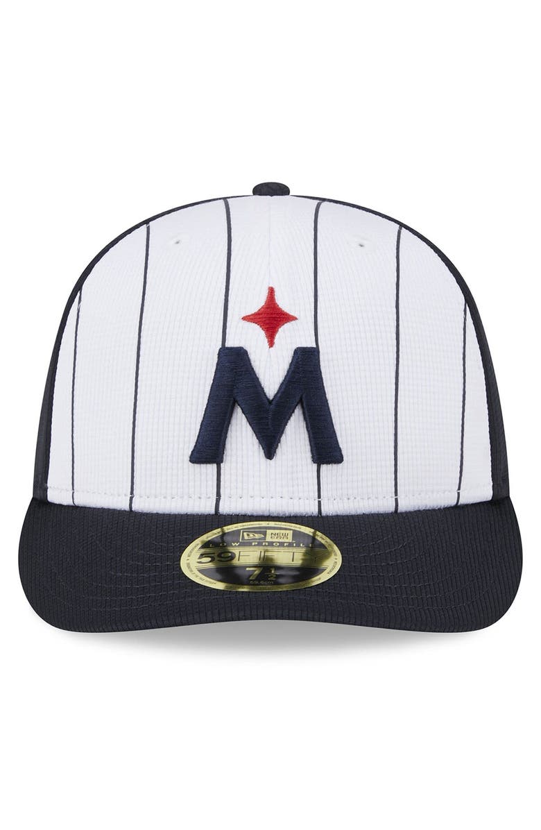 New Era Men's New Era White Minnesota Twins 2024 Batting Practice Low Profile 59FIFTY Fitted Hat, Alternate, color, White