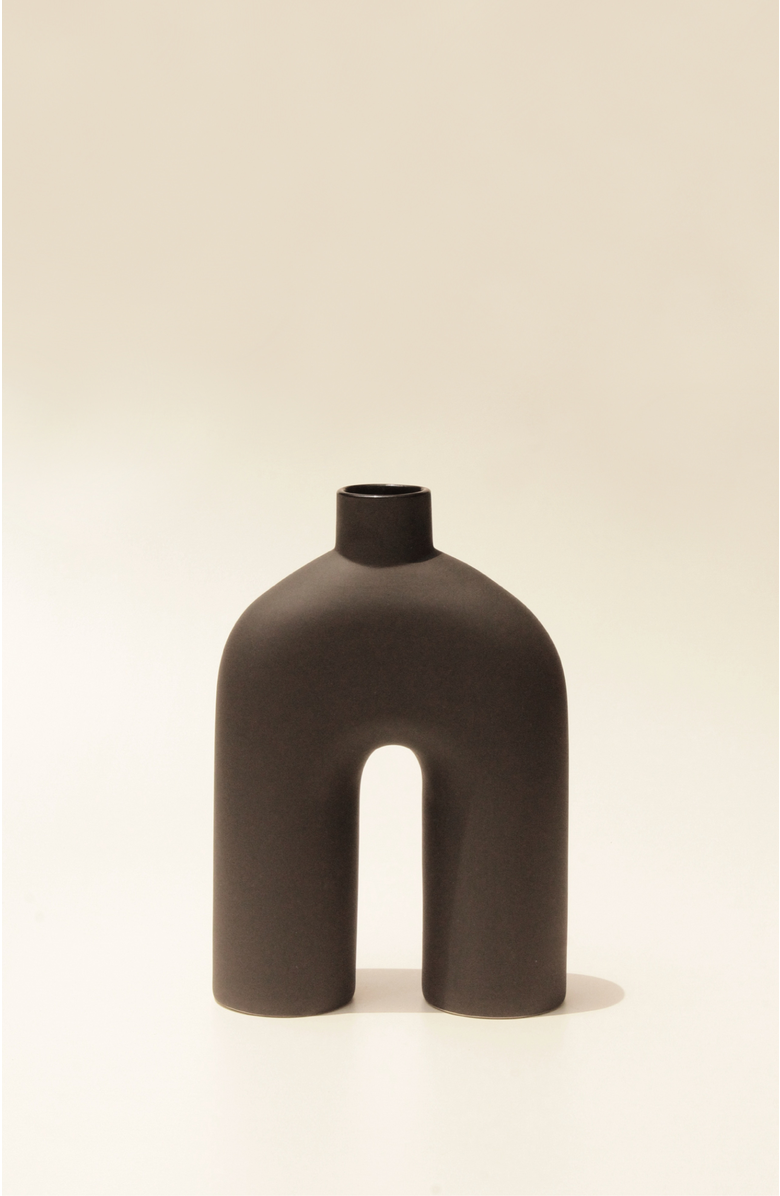 Osmos Studio Ozo Vase, Main, color, Off Black