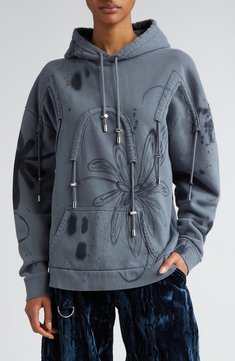Collina Strada Arc Floral Cotton Fleece Graphic Hoodie | Nordstrom