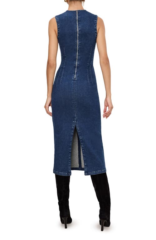 GOOD AMERICAN GOOD AMERICAN DENIM MIDI DRESS 