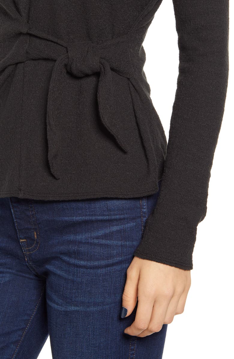 Madewell Texture & Thread Side Tie Tee, Alternate, color, 