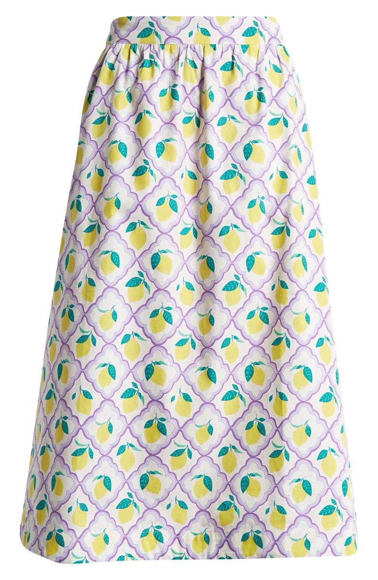 Boden Hattie Cotton Poplin Midi Skirt, Alternate, color, 