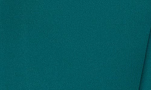 Xscape Evenings Ruffle Strapless Scuba Crepe Gown In Green