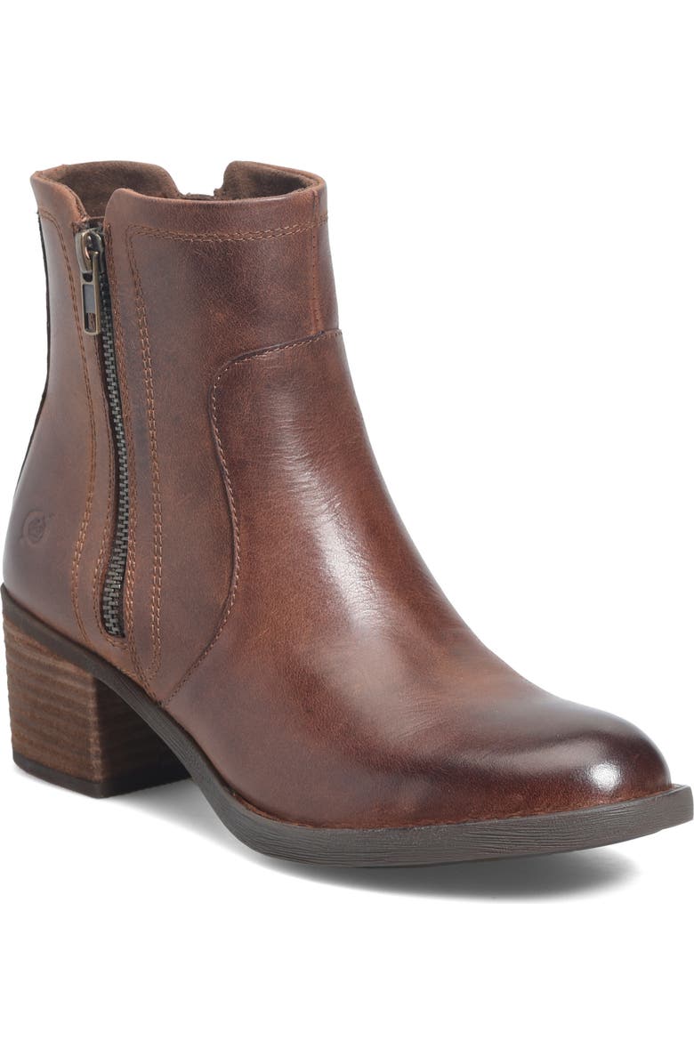 Børn Rigby Bootie, Main, color, Brown Leather