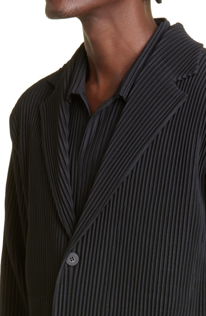Homme Plissé Issey Miyake Men's Basics Pleated Blazer, Alternate, color, 