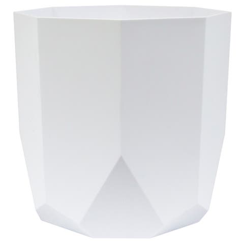 Tuxton Hexagon Planter 8 Inch Casper White