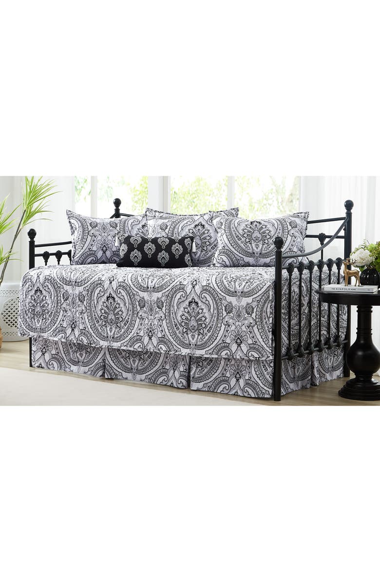 SOUTHSHORE FINE LINENS Infinity Daybed 6-Piece Set, Main, color, Black