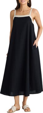 Brave+True Erica Linen Blend Sleeveless Dress