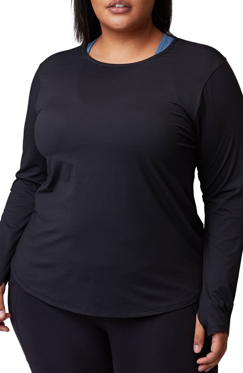 Threads 4 Thought Dacia Circle Back Top, Main, color, Jet Black