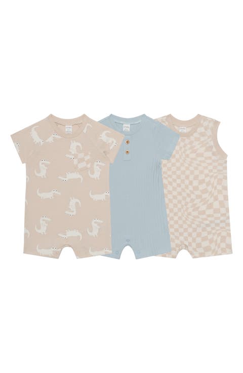 Assorted 3-Pack Animal Rompers (Baby)