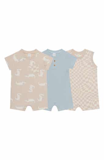 PL Baby by Petit Lem Assorted 3-Pack Animal Rompers
