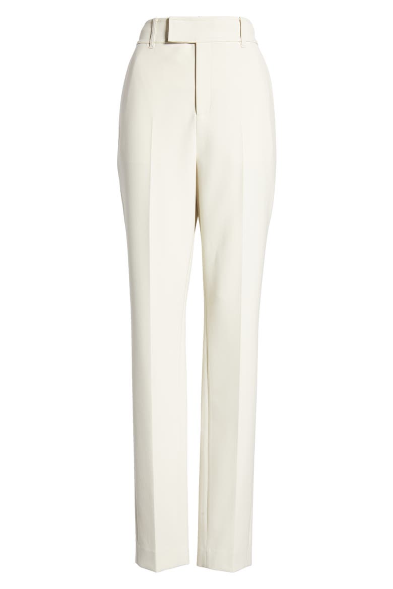 Amberot Slit Back Hem Slim Trousers, Alternate, color, NATURAL