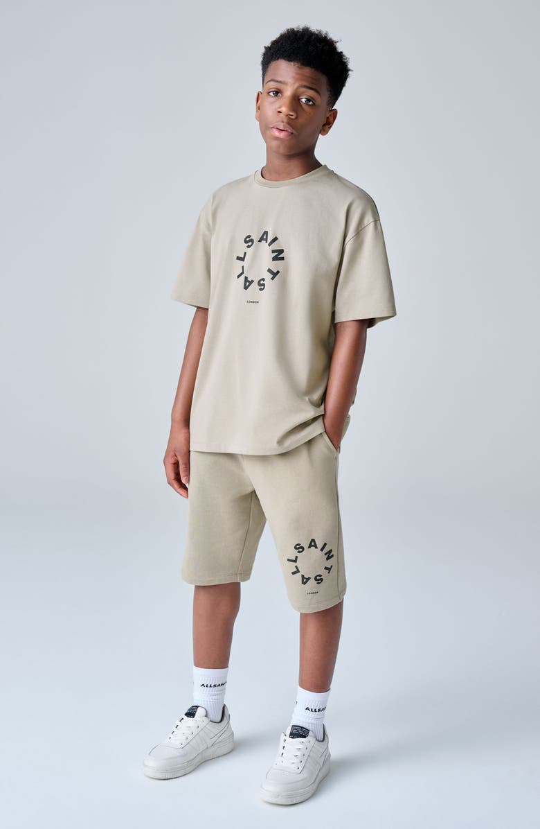 smALLSAINTS by ALLSAINTS Kids' Tierra T-Shirt & Shorts Set, Alternate, color, Light Brown