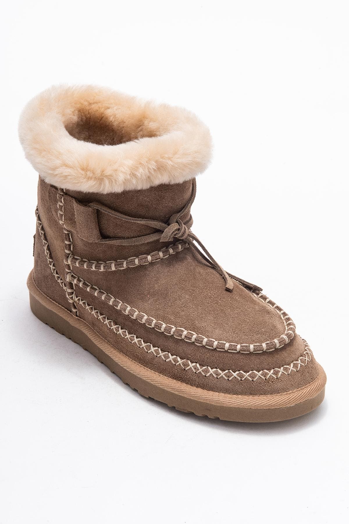 Cognac Suede Leather