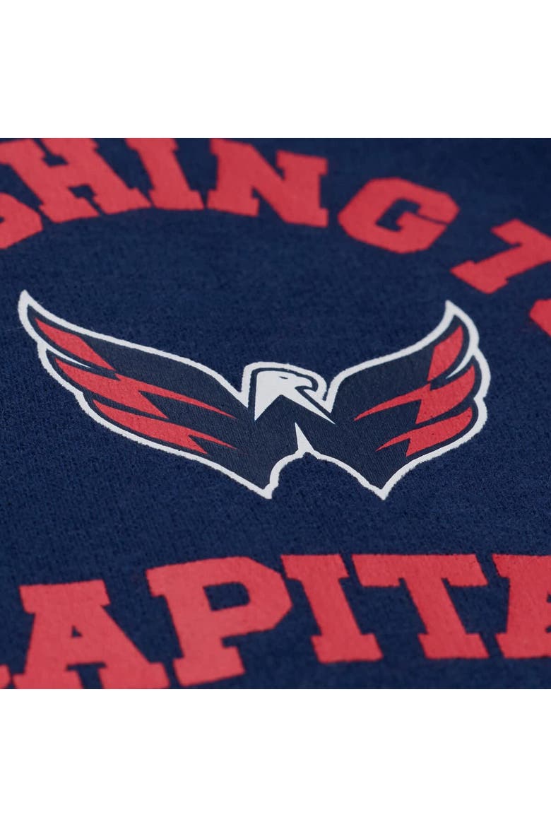 Women's Mitchell & Ness  Navy Washington Capitals Crewneck Sweatshirt, Alternate, color, Navy