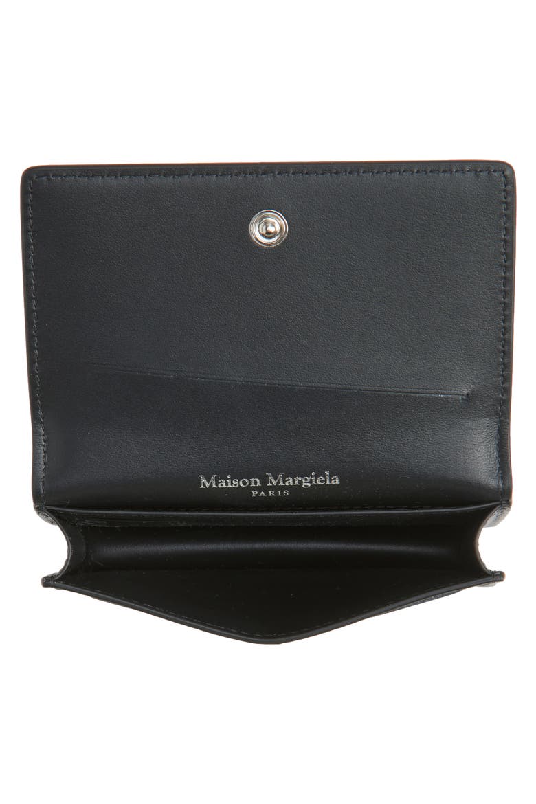 Leather card case, Alternate, color, BLACK