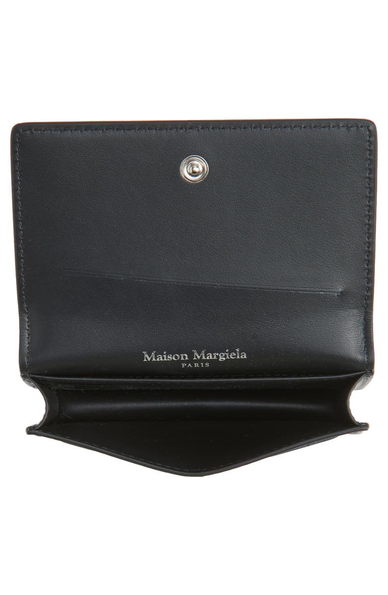 Maison Margiela Leather card case, Alternate, color, Black
