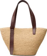 Lié Studio The Small Bianca Woven Raffia Tote