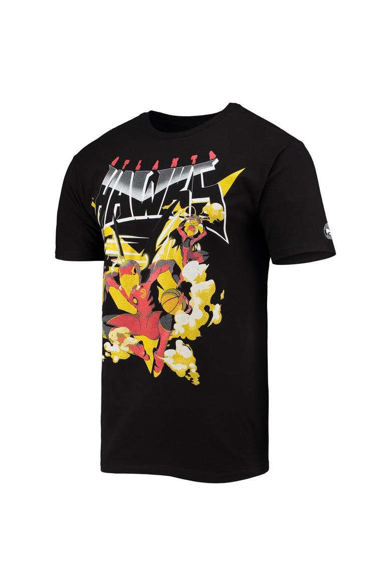 Men's NBA x McFlyy Black Atlanta Hawks Identify Artist Series T-Shirt, Alternate, color, Black