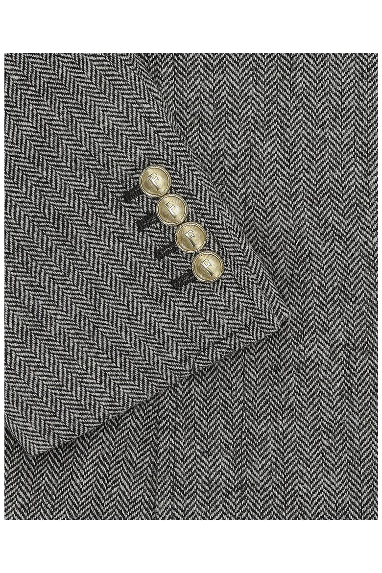 Travel Classic Herringbone Double Breasted Blazer, Alternate, color, Multicolor