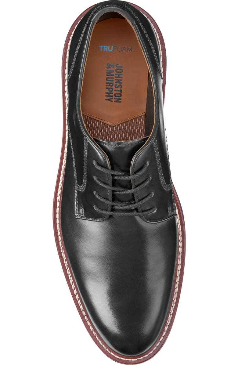 Johnston & Murphy Upton Plain Toe Derby, Alternate, color, Black Full Grain Bl