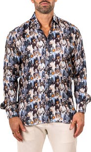 Maceoo Fibonacci Marthy Contemporary Fit Button-Up Shirt