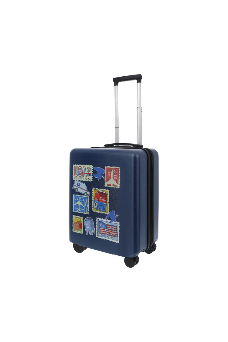USPS 22.5" CARRY-ON LUGGAGE, Main, color, BLUE