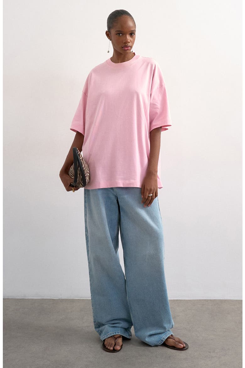 Oversize Boxy T-Shirt, Alternate, color, PINK