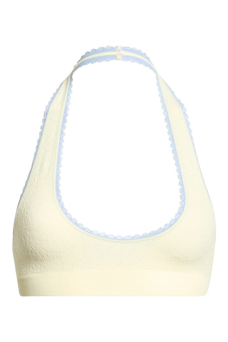 Intimately FP Sweet Point Seamless Halter Bralette, Main, color, PEAR SORBET COMBO
