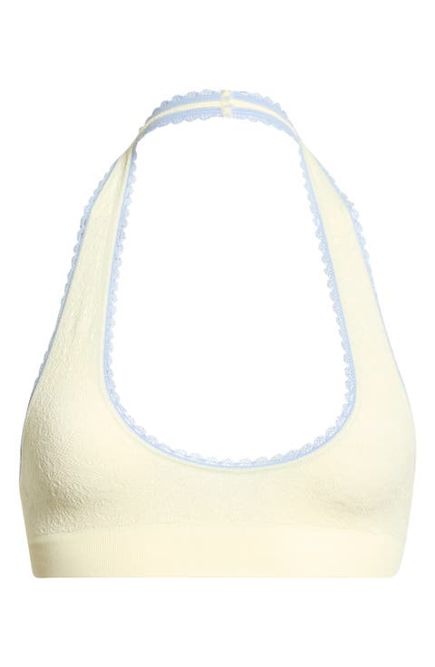 Sweet Point Seamless Halter Bralette