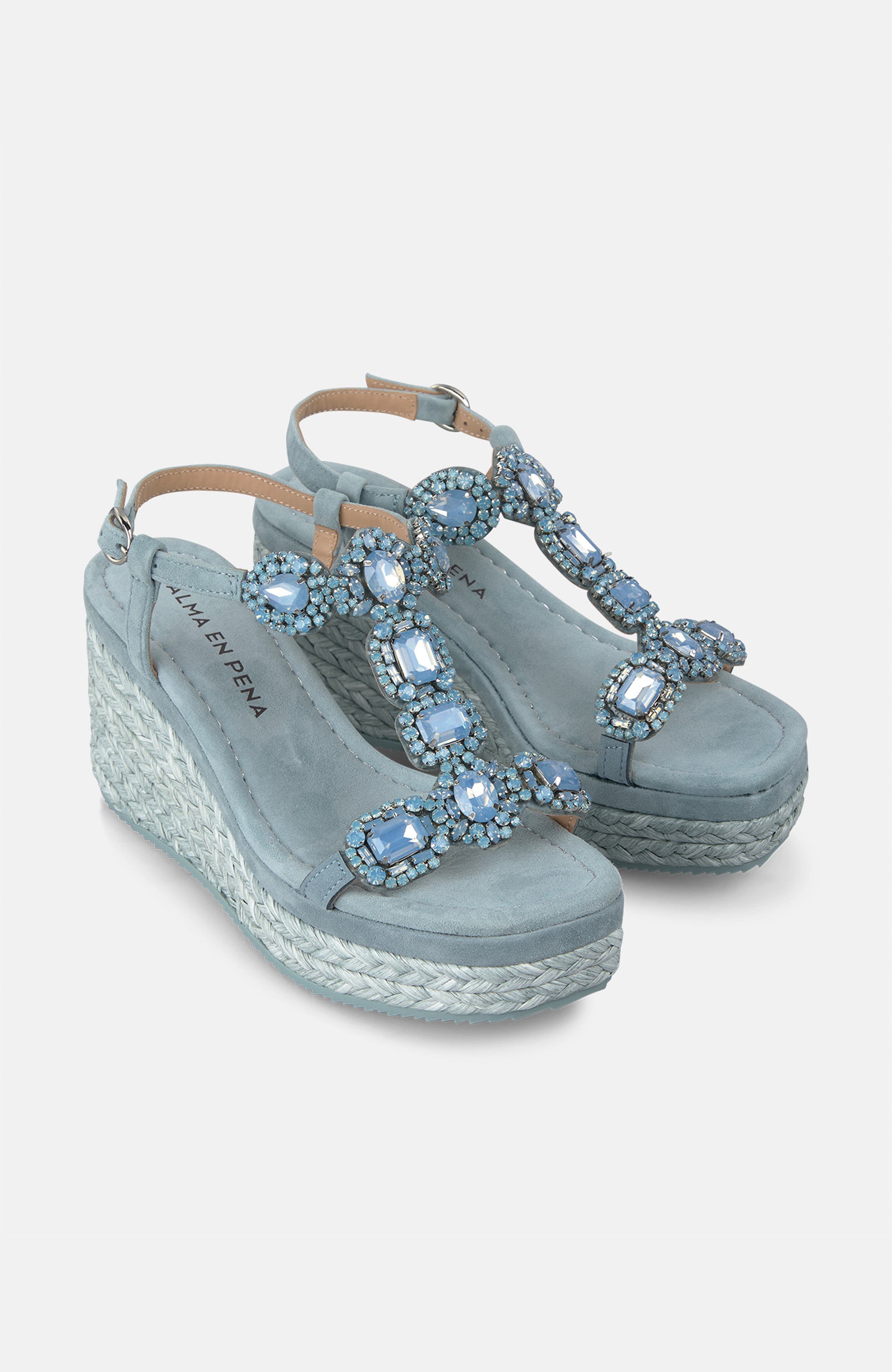 Wedge Pull Jewellery, Alternate, color, Blue