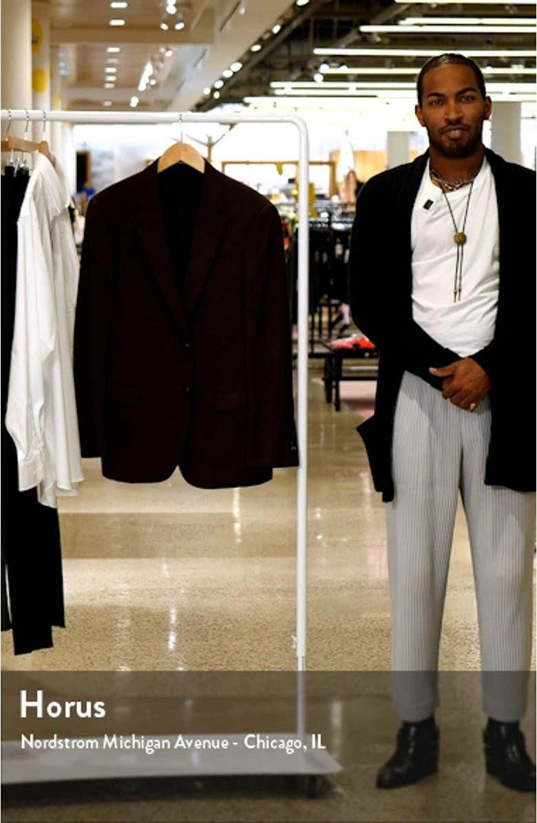 G-Line Textured Box Stretch Virgin Wool Sport Coat, sales video thumbnail