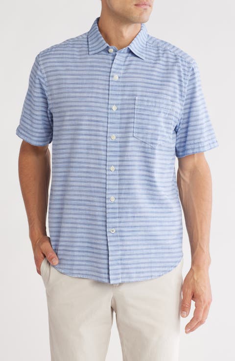 Zen Stripe Button-Up Shirt