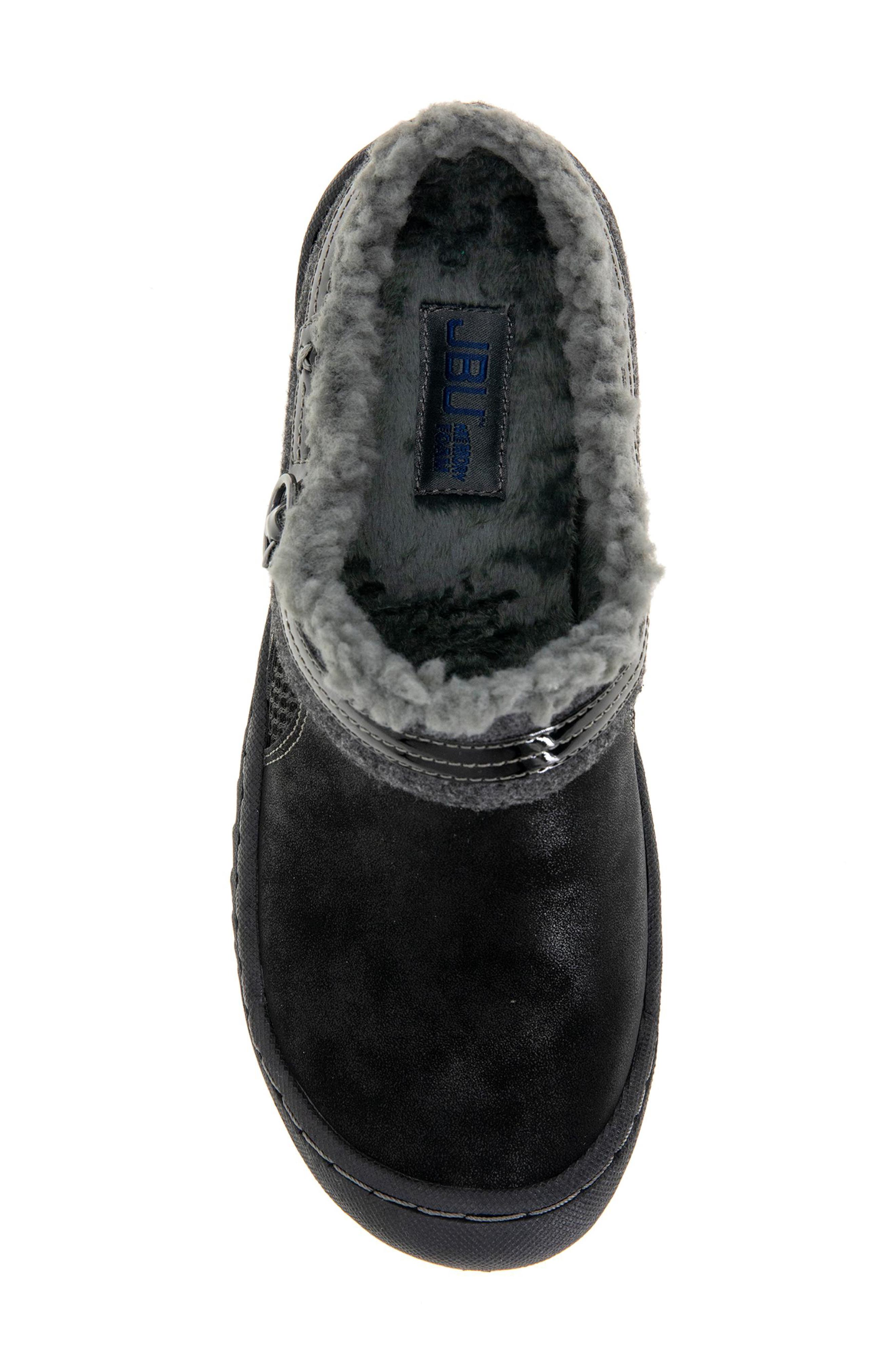 JBU Ginger Faux Fur Lined Clog, Alternate, color, Black
