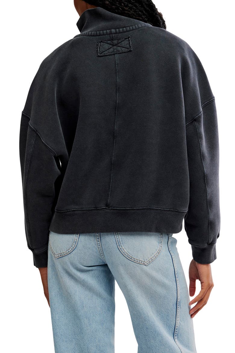 Timeless Cotton Blend Pullover, Alternate, color, BLACK
