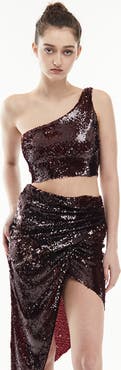 Mother of All Lauren Sequins Crop Top