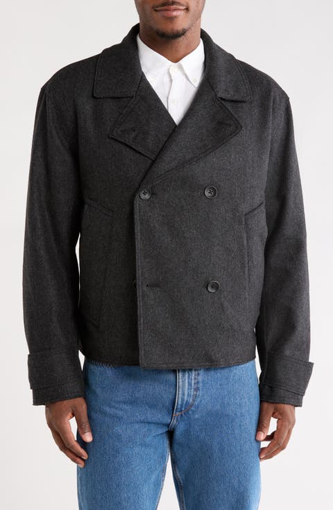 Eddy Double Breasted Wool Blend Coat