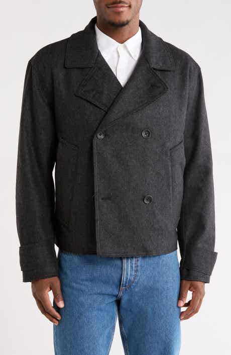 Eddy Double Breasted Wool Blend Coat