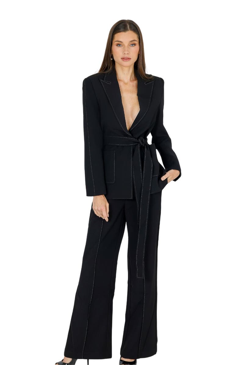 AKALIA Yena Wide Leg Pant, Main, color, Black